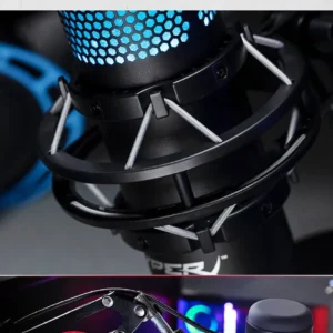 HyperX QuadCast S USB Microphone RGB Gaming Professional Microphone Used - image 6