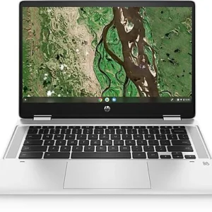 HP Chromebook x360 14B CB0001ns – Intel Pentium Silver N6000 Processor 08GB 128GB eMMC Intel UHD Graphics 14″ Full HD 1080p IPS MicroEdge Touchscreen Convertible Display B&O Play ChromeOS (Silver, Open Box) - image 2