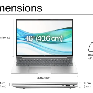 HP ProBook 465 G11 – AMD Ryzen 5 7535U | 16GB DDR5 | 512GB SSD NVME WINDOWS 11 (OPEN BOX ) - image 4