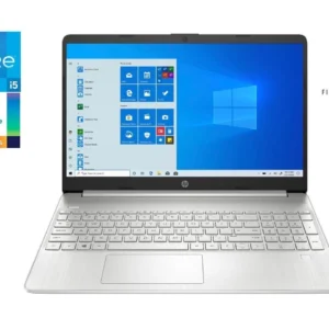 HP Notebook 15s-FQ5225ND – Tiger Lake – 11th Gen Core i5 QuadCore 08GB 256GB  Intel Iris Xe Graphics 15.6″ Full HD IPS 1080p MicroEdge 250nits Display FP Reader W10 (Natural Silver – OPEN BOX) - image 2