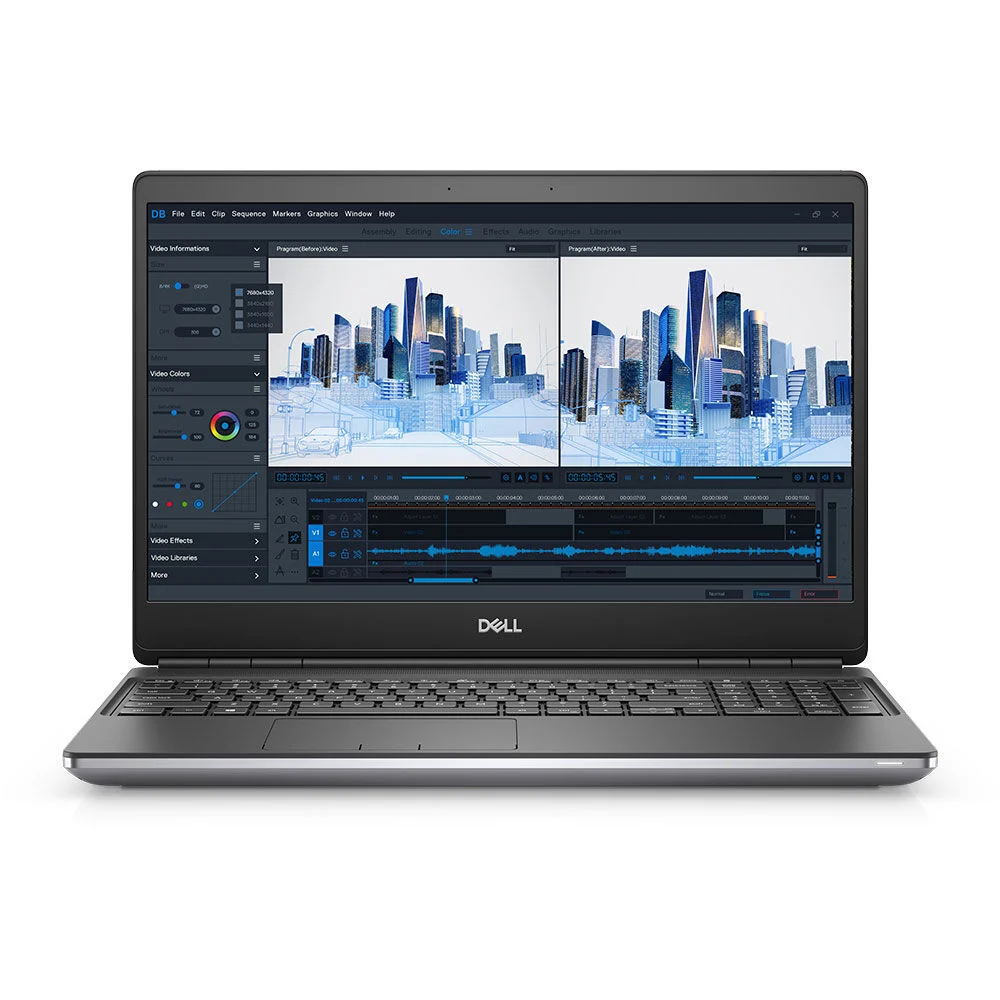 Dell Precision 15 7560 - Tiger Lake - 11th Gen Core i7 11850H Processor 16-GB 512-GB SSD 4-GB NVIDIA T2000 GDDR6 GC 15.6" Full HD 1080p 60Hz Display Backlit KB W10 Pro (Titan Grey, Used)