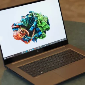 HP ZBook Studio 15 G8 Mobile Workstation PC – Tiger Lake – 11th Gen Core i7 11850H 8-Core Processor 32-GB 512-GB SSD 4-GB NVIDIA RTX A2000 GDDR6 GC 15.6″ 4K UHD 2160p OLED UWVA Touchscreen Display B&O Play RGB Per Key BKB W10 Pro TPM (Turbo Silver, Used) - image 7