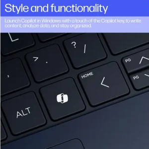HP EliteBook Ultra G1Q Next Gen AI Notebook PC – Snapdragon X Elite X1E-78-100 Processor 32-GB LPDDR5x RAM 1-TB NVMe SSD Qualcomm Adreno Graphics 14″ 2.2K Touchscreen IPS Display Poly Studio Audio Backlit Keyboard Windows 11 Pro (Atmospheric Blue, Open Box) - image 3