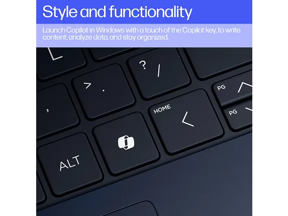 HP EliteBook Ultra G1Q Next Gen AI Notebook PC – Snapdragon X Elite X1E-78-100 Processor 32-GB LPDDR5x RAM 1-TB NVMe SSD Qualcomm Adreno Graphics 14″ 2.2K Touchscreen IPS Display Poly Studio Audio Backlit Keyboard Windows 11 Pro (Atmospheric Blue, Open Box) - Image 3